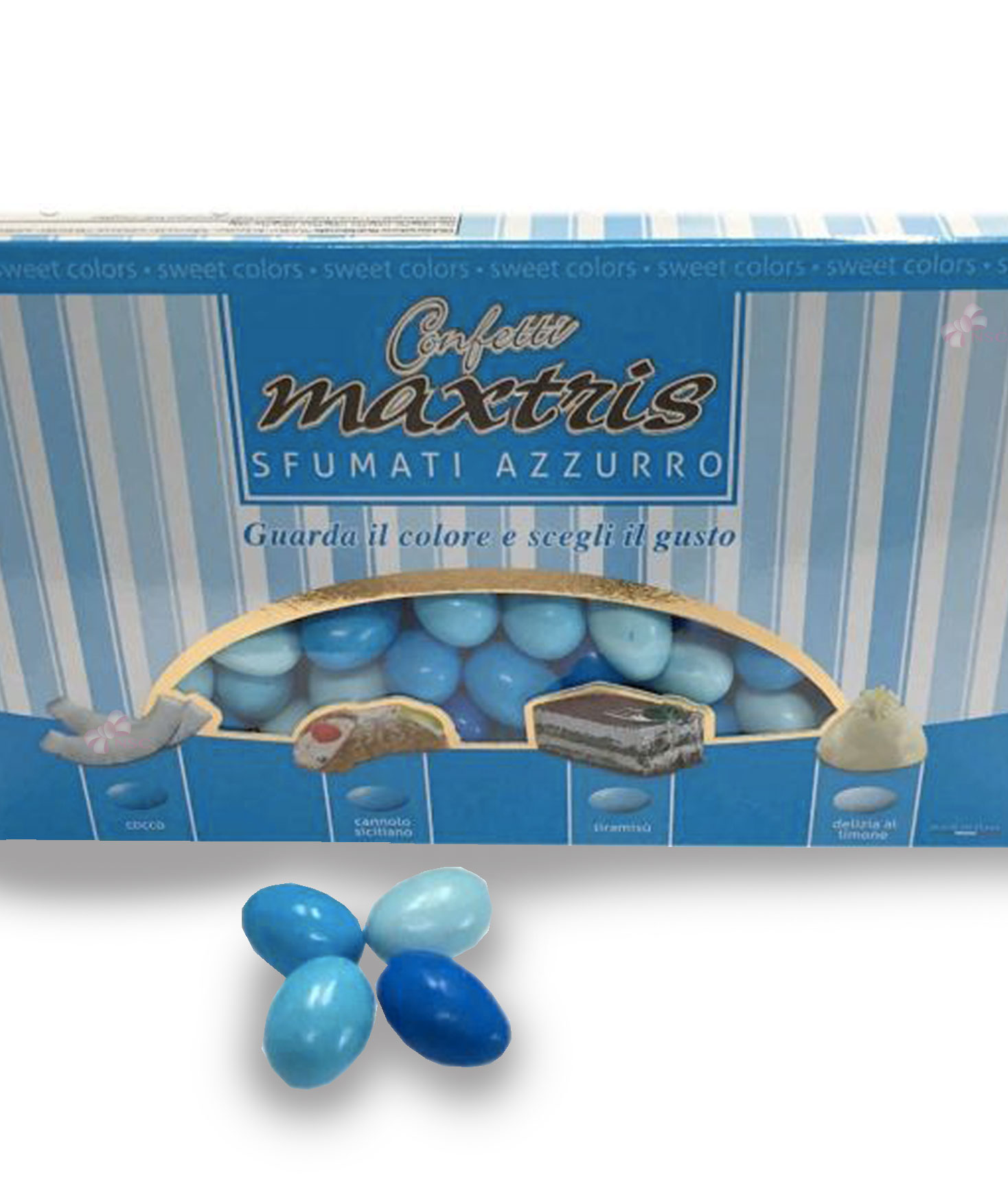 Confetti Maxtris cioconocciola Les Noisettes Sfumati Azzurro