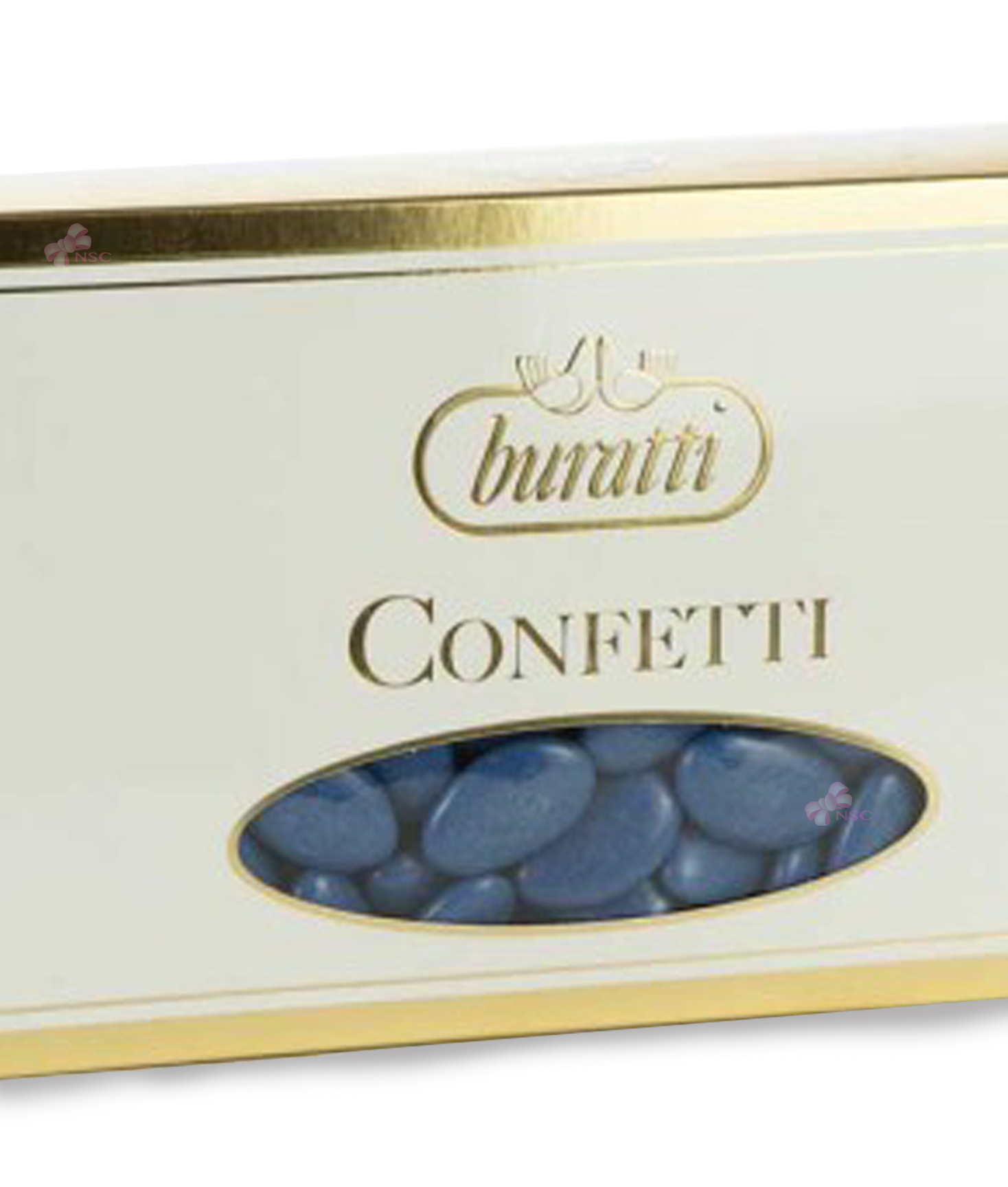 Confetti blu cioccolato fondente 2kg - con bigliettini bomboniera