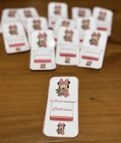 Segnaposto Cioccolatino Personalizzato Minnie 102 - NonSoloCerimonie.it