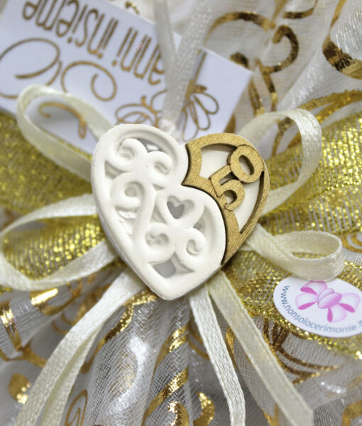 Gesso Cuore 50 Oro - NonSoloCerimonie.it